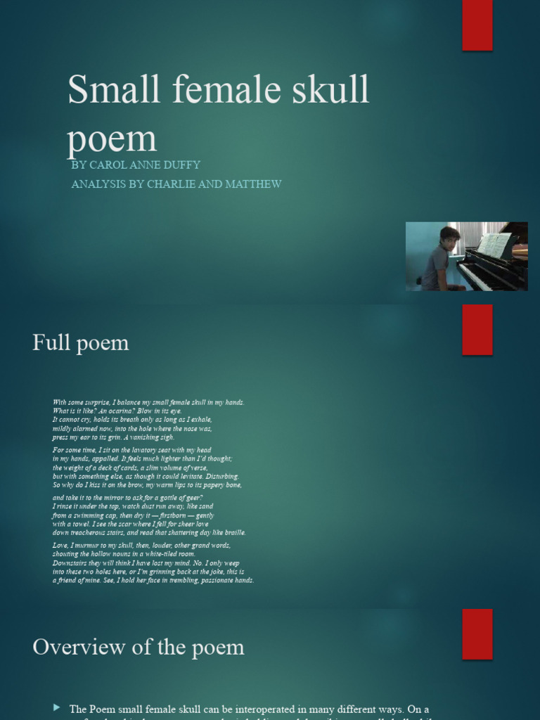 Small Female Skull Poem PDF