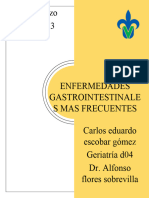Enfermedades Gastrointestinales Resumen Carlos Eduado Escobar Gómez Geriatría