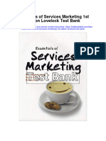 Essentials of Services Marketing 1st Edition Lovelock Test Bank