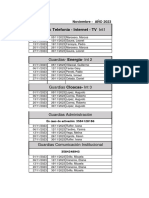 Guardia Noviembre Interno