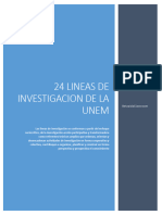 24 Lineas de Investigacion de La Unem
