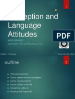 Attitudes and Speech Perception