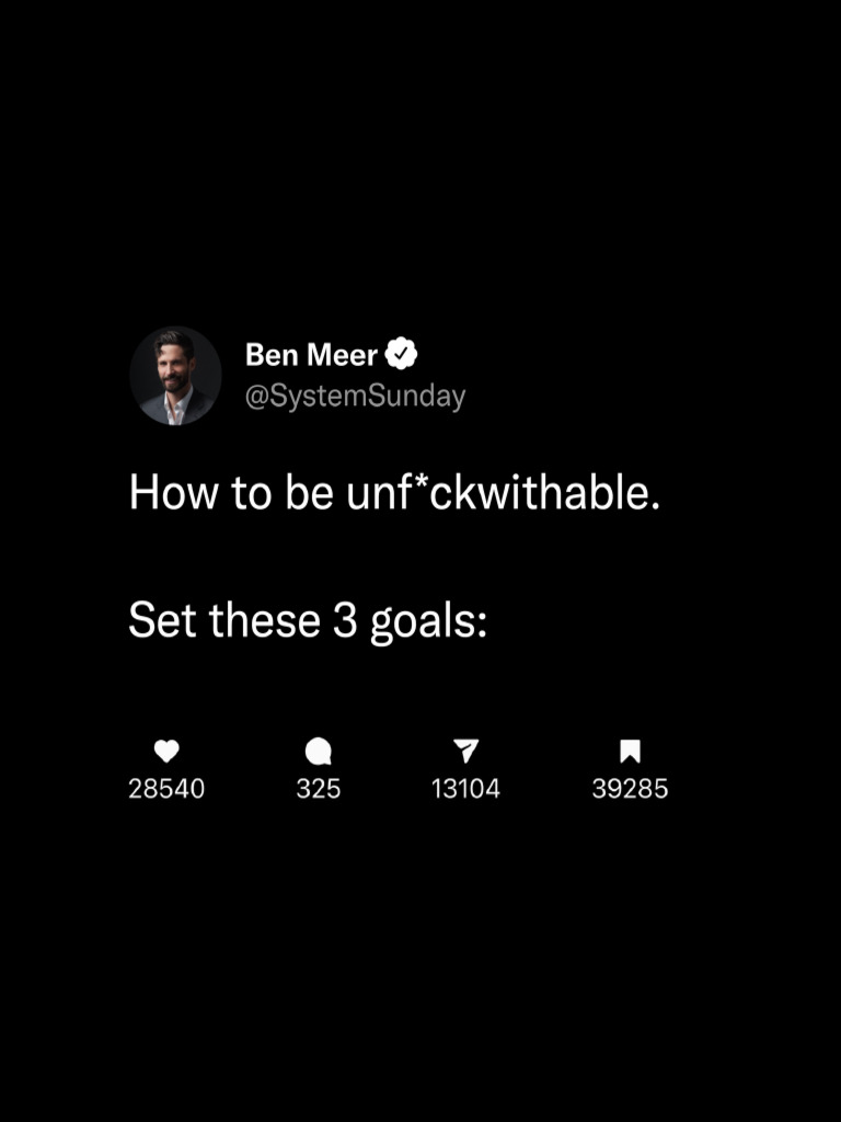 How To Be Unf - Ckwithable. Set These 3 Goals | PDF