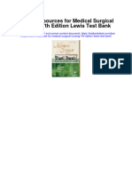 Evolve Resources For Medical Surgical Nursing 7th Edition Lewis Test Bank