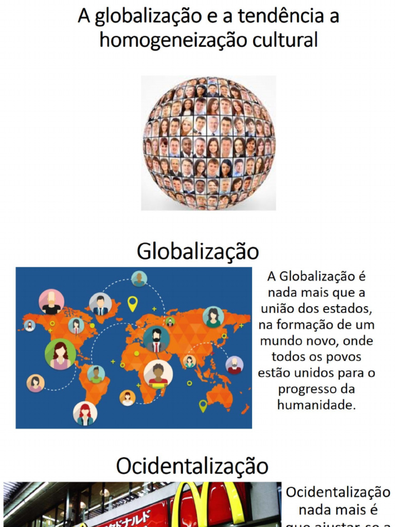 A Globalização e A Tendência A Homogeneização Cultural | PDF