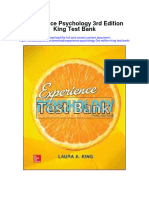 Experience Psychology 3rd Edition King Test Bank