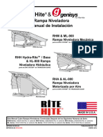 Rite-Hite: Rampa Niveladora Manual de Instalación