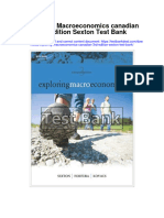 Exploring Macroeconomics Canadian 3rd Edition Sexton Test Bank