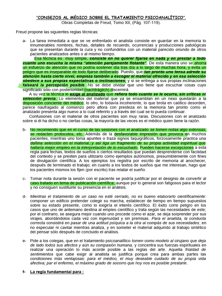 Consejos Al Medico Sobre El Tratamiento