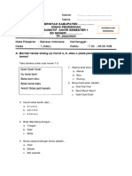 Soal Sumatif PAS B INDONESIA Kelas I Semester 1 VERSI 2