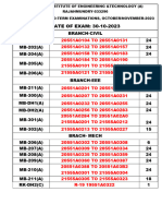 7TH Sem Notice Board 30-10-23