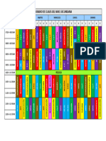 Horario de Clases Nivel Secundaria