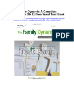 Family Dynamic A Canadian Perspective 5th Edition Ward Test Bank