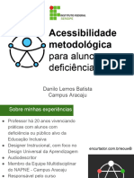 Acessibilidade Metodológica para Alunos Com Deficiência