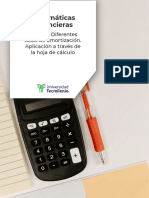 Matemáticas Financieras: Tema 15. Diferentes Tasas de Amortización. Aplicación A Través de La Hoja de Cálculo