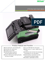 4 Motors Fiber Optic Fusion Splicer DataSheet - Wiitek