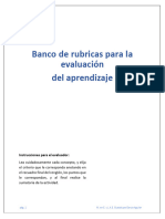 Banco de Rubricas para Evaluación