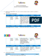 TALLERES 3,4 Y 5 AÑOS Sem. 27 Del 25 Al 29 Setiembre