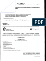 Manual de Procedimientos para La Elaboración, Pago