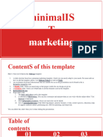 Minimalist Marketing Plan Red Variant XL