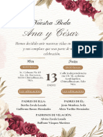 Invitación A Nuestra Boda A&C