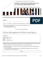 Carbon Management (Online Learning) MSC - The University of Edinburgh