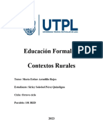 Actividad 1 - Educación Formal en Contextos Rurales - Soledad Perez - 101RED