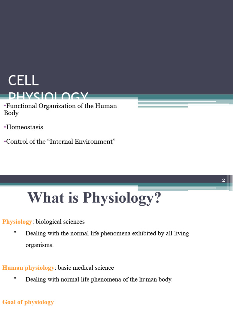 Physiology intelligence overview