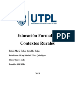 Actividad Suplementaria - Educación Formal en Contextos Rurales - Soledad Pérez - 101RED