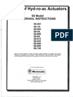 Roatary Actuators - Micromatic Repair Manual - SS-001 Thru SS-130