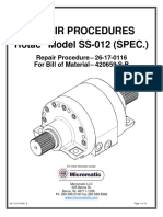 Roatary Actuators - Micromatic Repair Manual - 26-17-0116