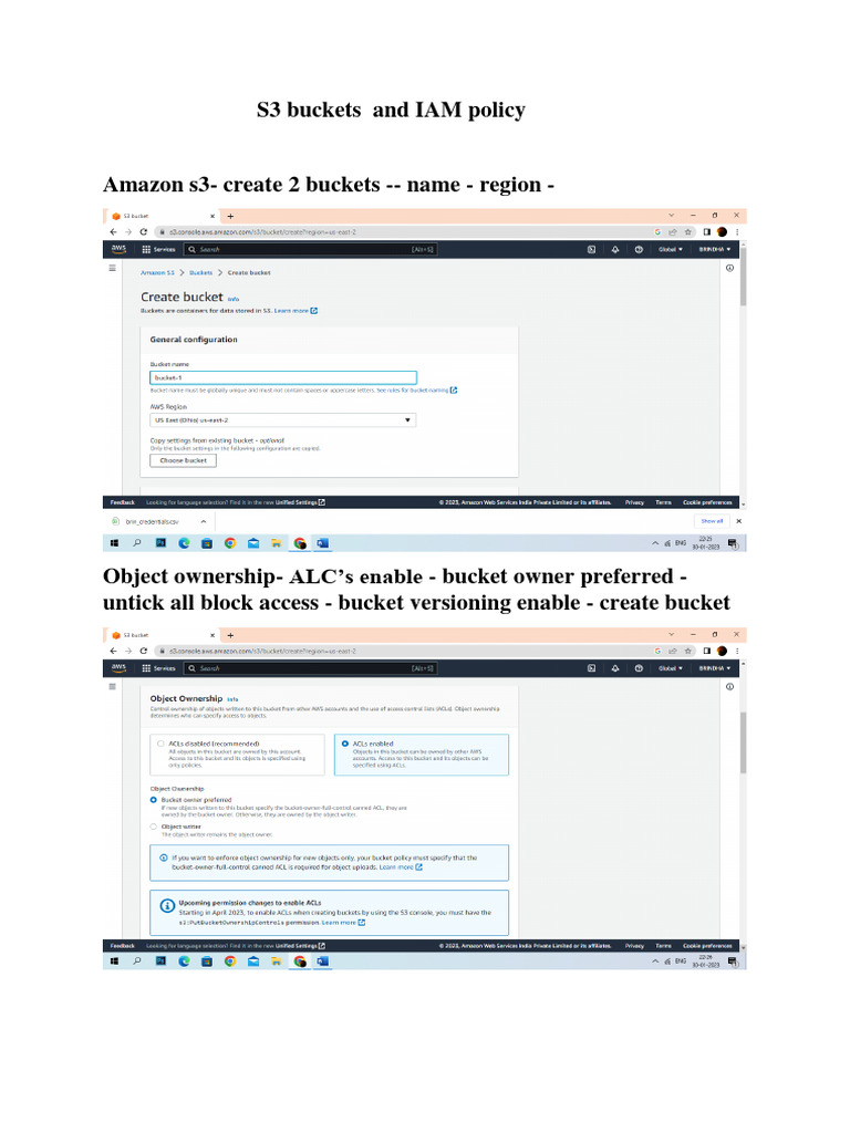 S3 Buckets and IAM Policy PDF