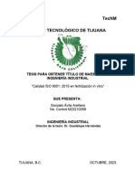 2do Avance Calidad ISO 9001 - 2015 en Fertilización in Vitro