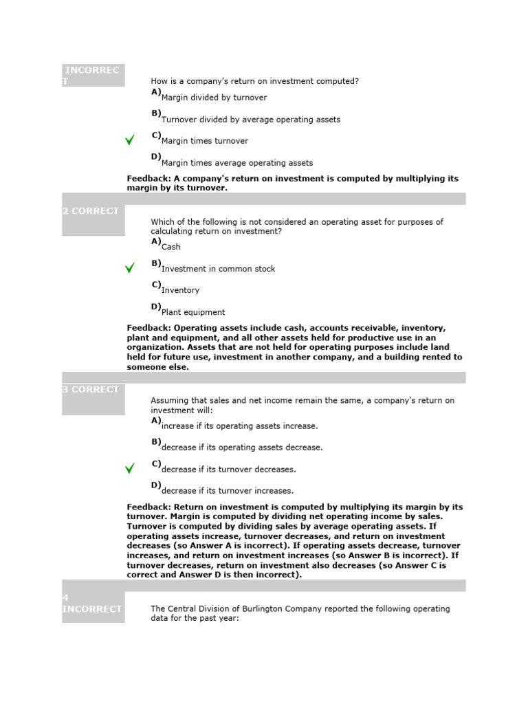 Test Bank Performance Pdf Revenue Investing