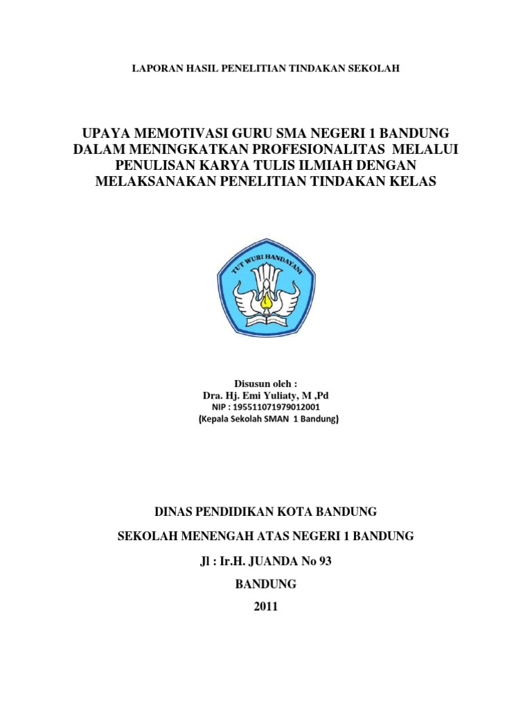 Apakah yg dimaksud dengan laporan penelitian