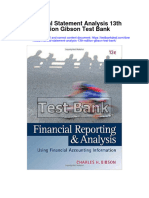 Financial Statement Analysis 13th Edition Gibson Test Bank