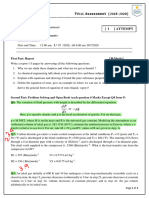 Final Assignment Thermo Question