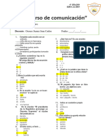 Examen Resuelto de Concurso de Comunicacion 4to GRADO-1