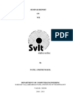 Seminar Report ON WII: Sardar Vallabhabhai Patel Institute of Technology VASAD-388306 2010 - 2011