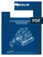 Mecalac 10MCR Crawler Excavator Spare Parts Manual