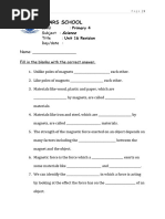 Science P4 Revision Unit 16