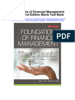 Foundations of Financial Management Canadian 1st Edition Block Test Bank