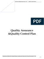 Quality Control Plan - Kitime Project