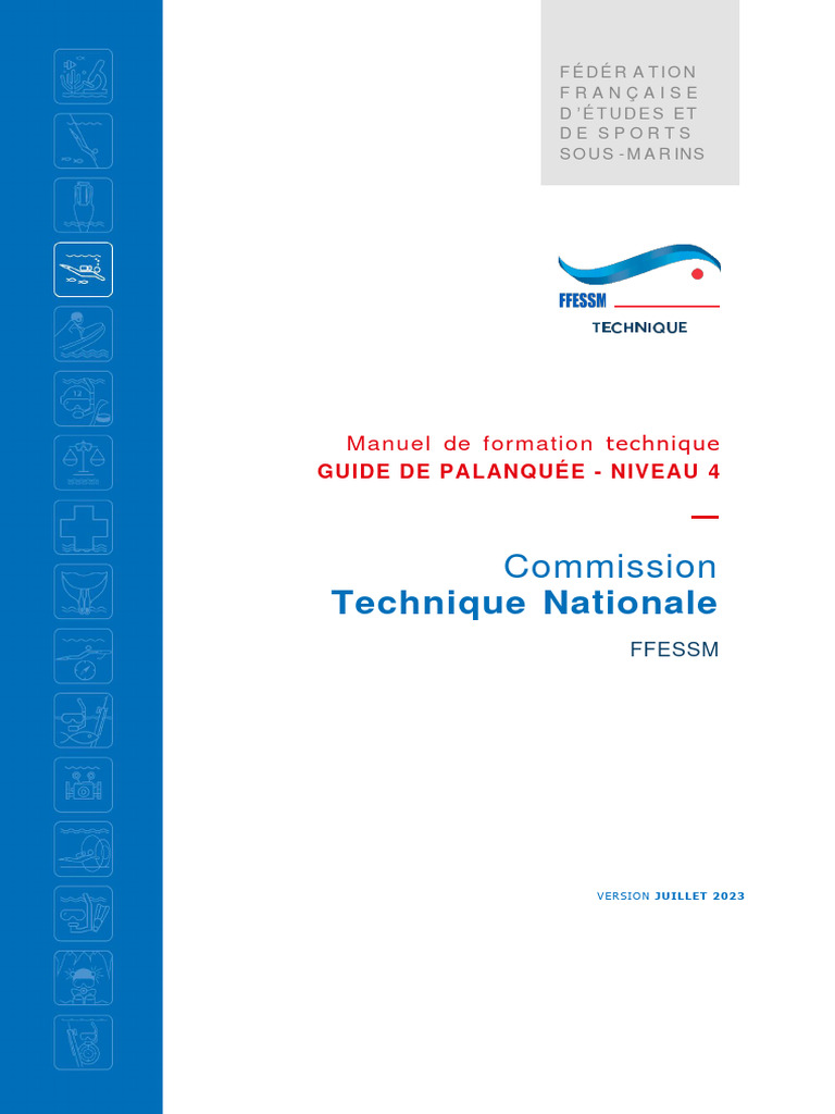 Guide de Palanquée Niveau 4 FFESSM | PDF | Plongée en scaphandre ...