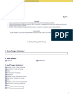 Petunjuk: 1. Nama Petugas Monitoring