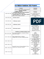 Indonesia-Korea Medical Roadshow 2023 (Seminar Program With Speaker Info)