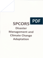 Disaster Management and Climate Change Adaptation (Spcor5)