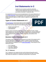 Control Statements in C Gate Notes 72