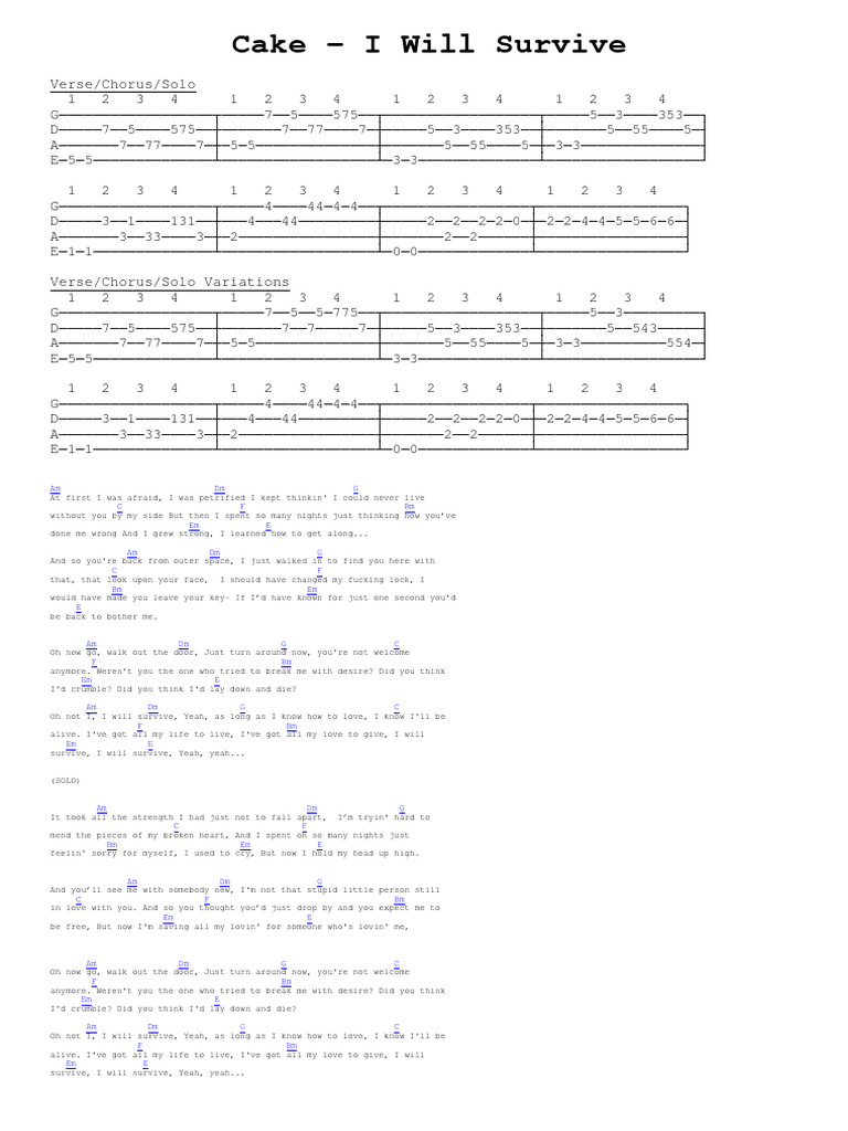 Cake I Will Survive PDF