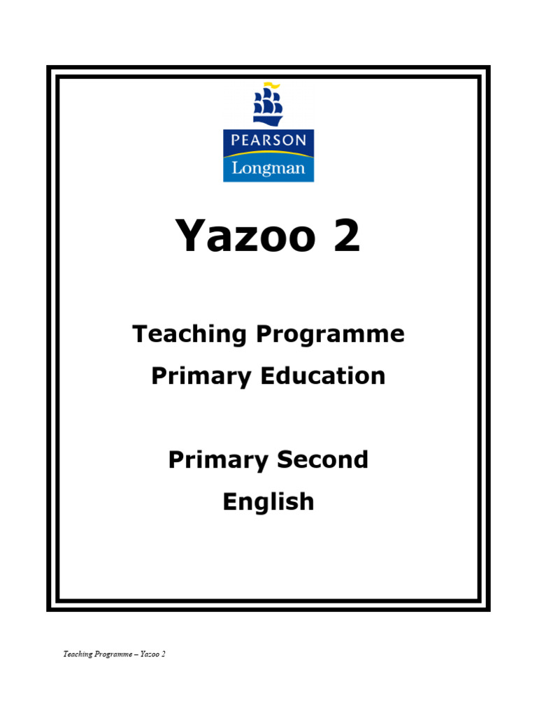 Yazoo 2 Teaching Programme PDF